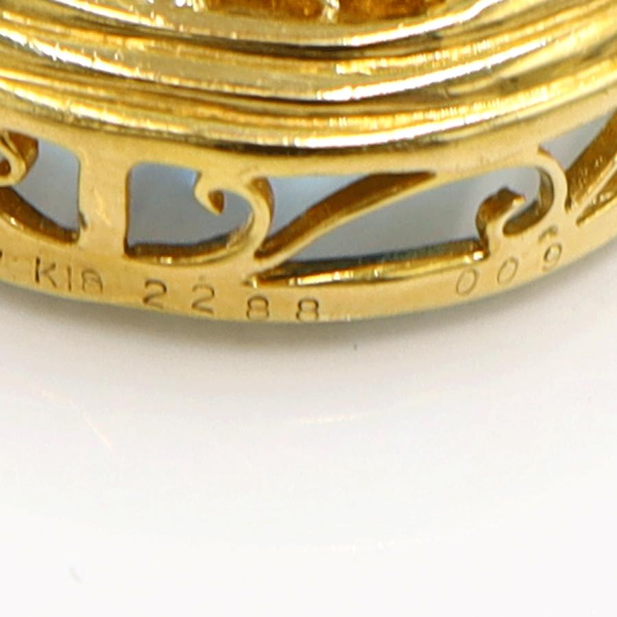 K18ブルートパーズペンダントブローチ BT22.88ct D0.09ct 重量11.49g レディース(中古)