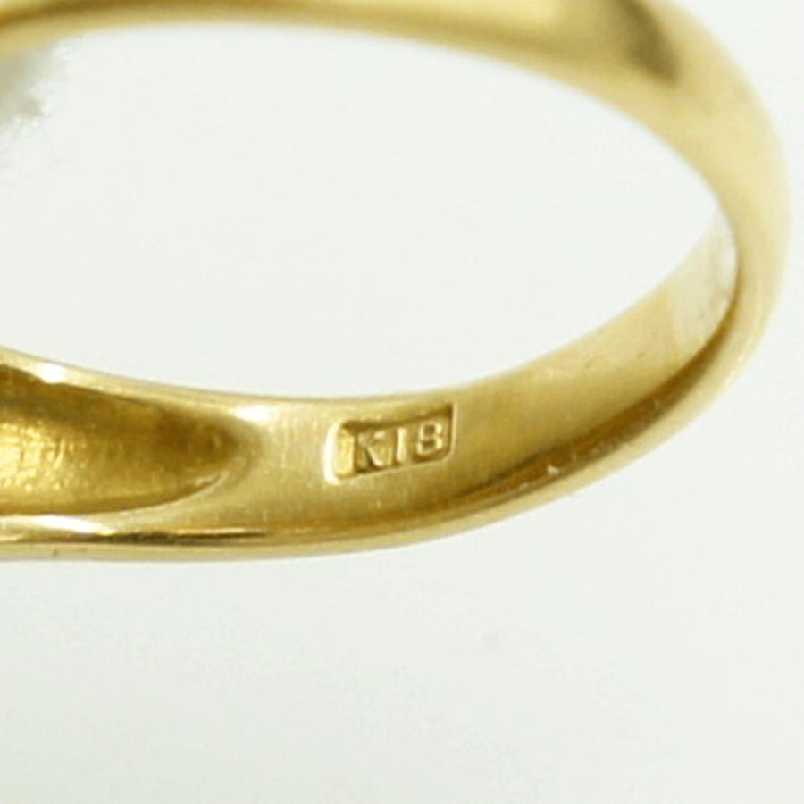K18ファッションリング リングサイズ11号 重量2.91g レディース(中古)