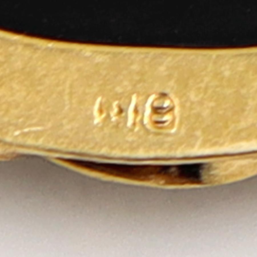 K18枠メノウカメオペンダントブローチ 重量11.15g レディース(中古)