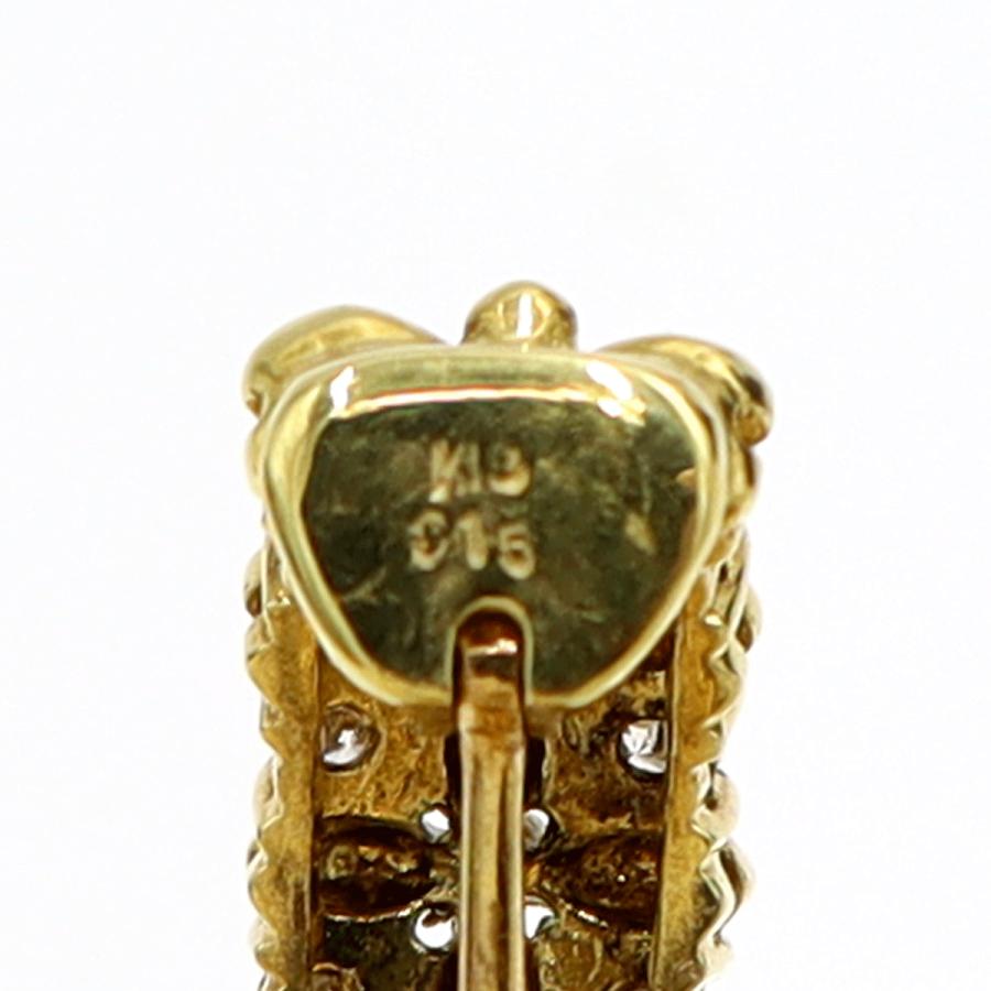 K18ダイヤモンドピアス/イヤリング(樹脂型クリップ) D0.15ct・0.15ct 重量5.78g(両耳・石の重量含む)(中古)