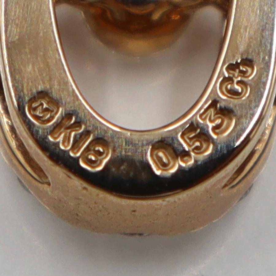 ミキモト(MIKIMOTO)K18PGダイヤペンダントネックレス D0.53ct ネック長さ42cm 重量4.16g(石の重量含む)(中古)