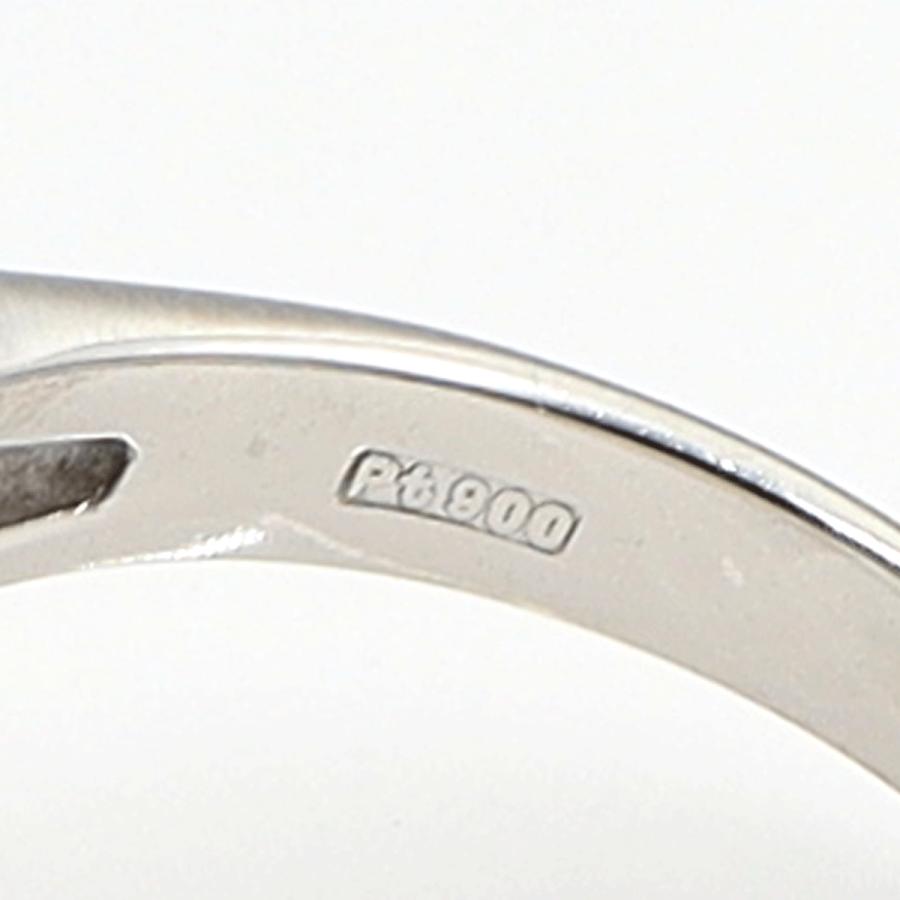Pt900キャッツアイダイヤモンドリング CT4.49ct D1.172ct リングサイズ19号 重量11.40g(石の重量含む) キャッツアイ ダイヤモンド レディース(中古)
