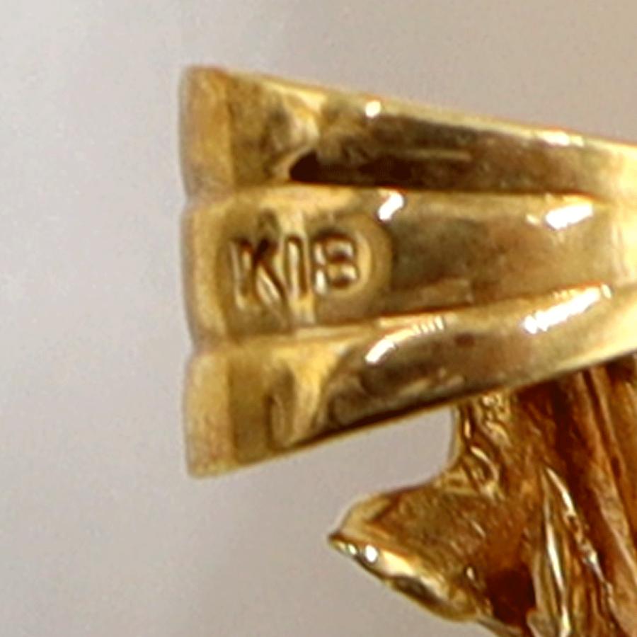 K18枠シェルカメオペンダントブローチ 重量19.58g レディース(中古)