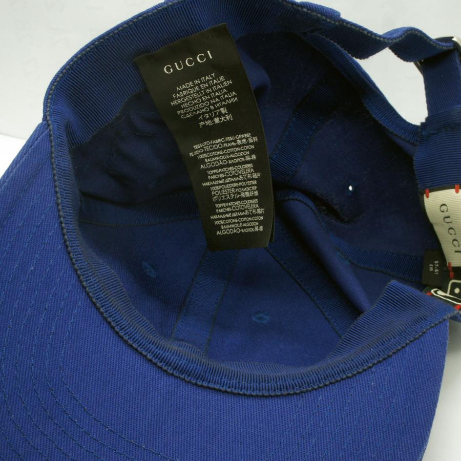 グッチ(GUCCI)ニューヨーク ヤンキース ベースボールキャップ バタフライパッチ 538565(中古)