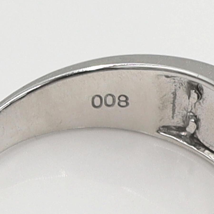 K18WGダイヤモンドリング D0.08ct サイズ11号 重量4.12g(石の重量含む)(中古)