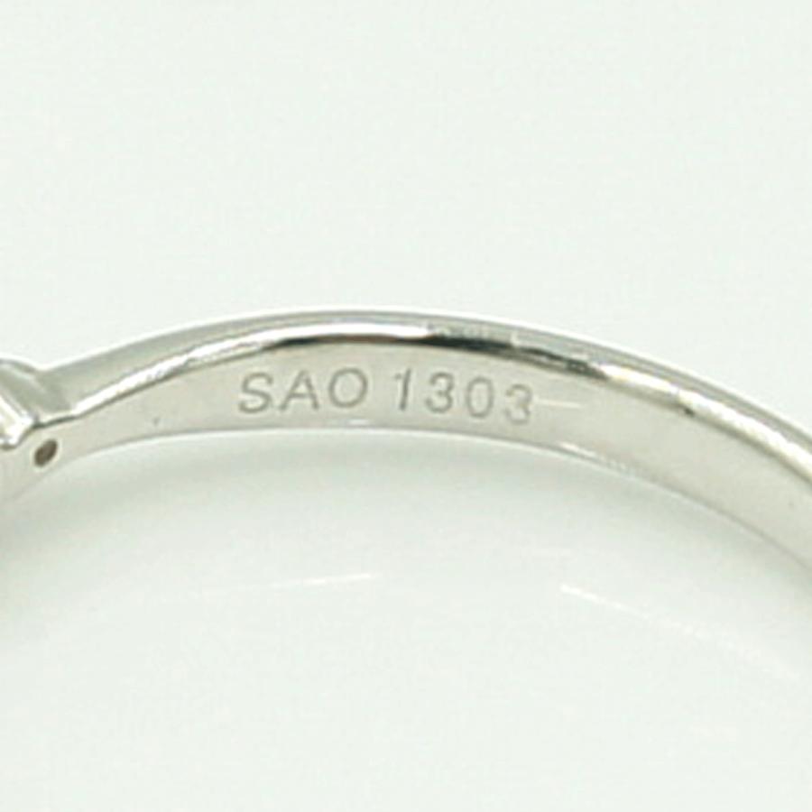 Pt900ダイヤモンドリング D0.128ct リングサイズ8号 重量2.11g(石の重量含む)(中古)
