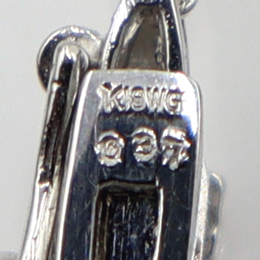 K18WGダイヤモンドネックレス D0.37ct ネックレス長さ:40cm 重量8.89g(石の重量を含む) (中古)