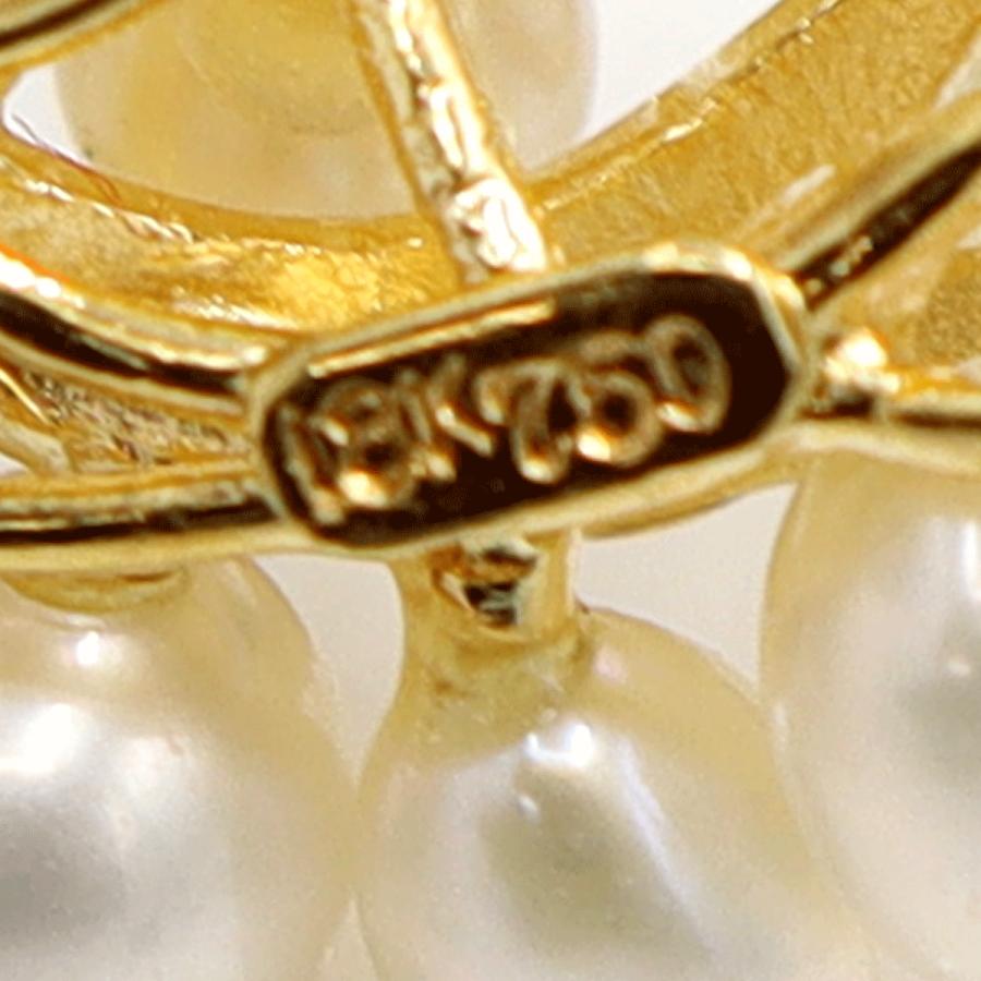 K18淡水ペールペンダントトップ 重量5.23g(石の重量含む) (中古)