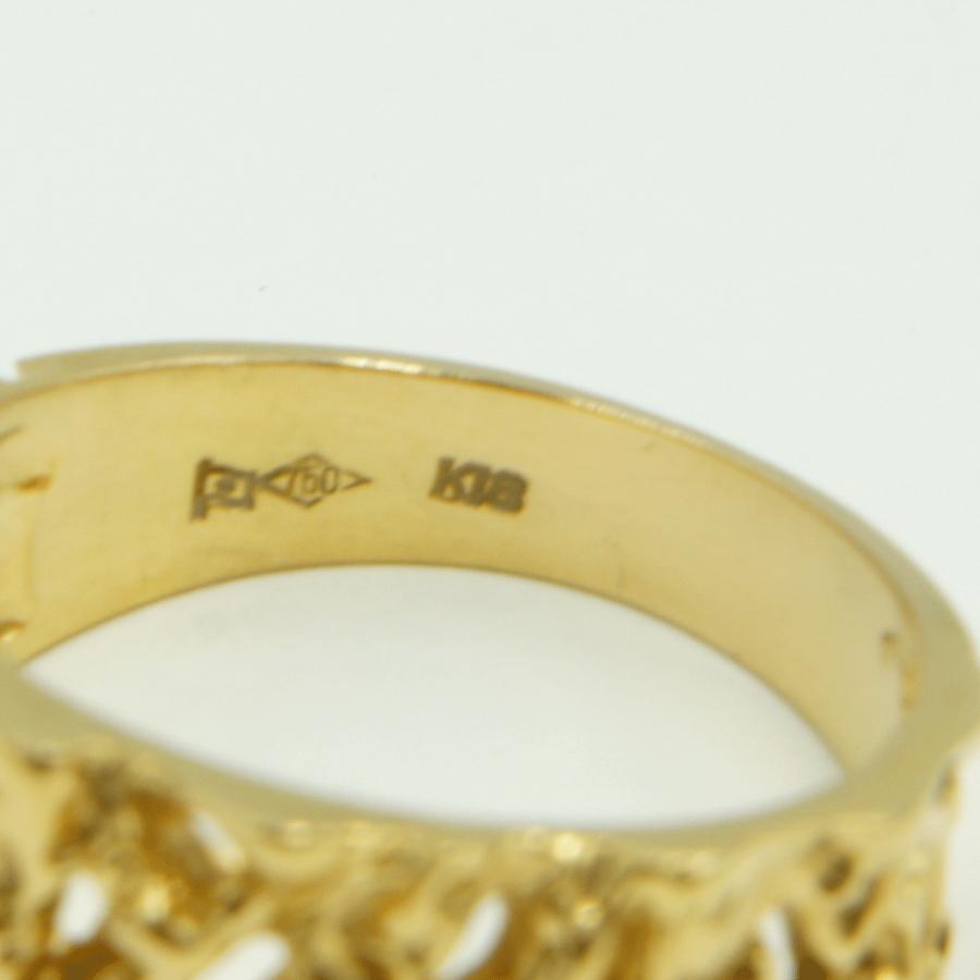 K18ファッションリング リング13号 重量5.85g レディース(中古)