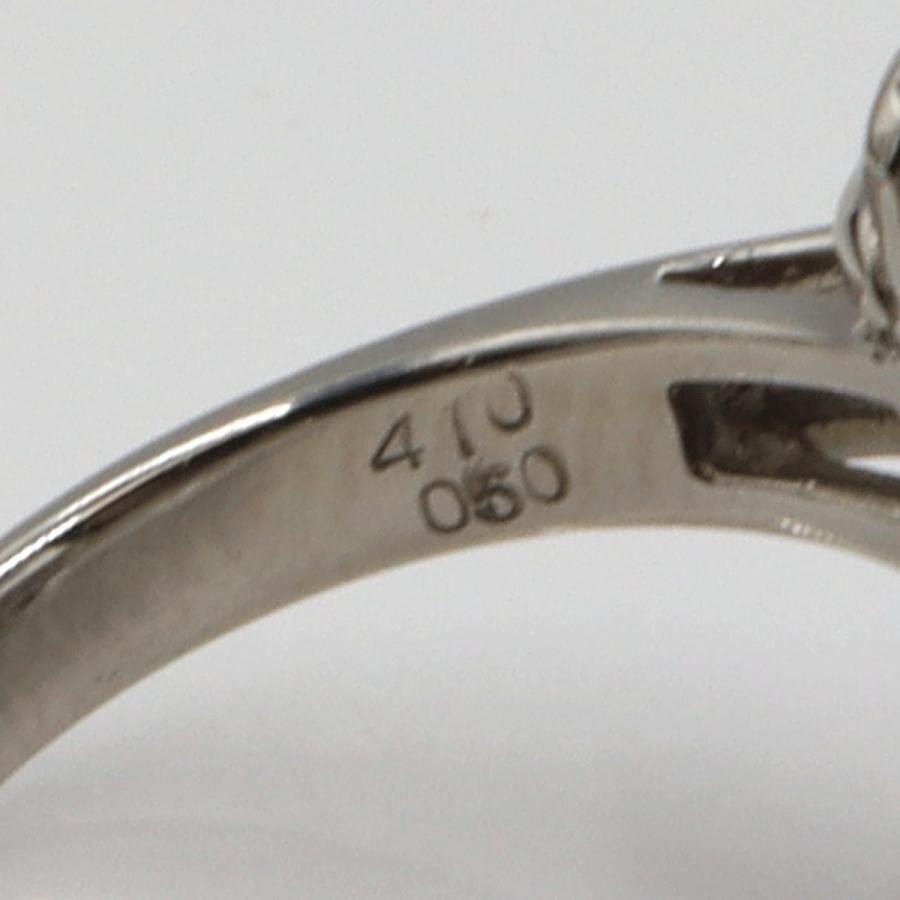 Pt900ラベンダーヒスイリング K4.10ct D0.50ct リングサイズ11号 重量8.54g(石の重量含む) レディース(中古)