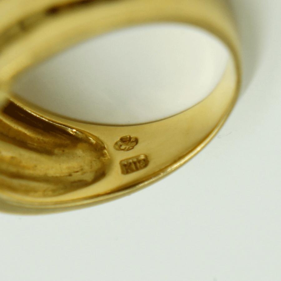 K18ファッションリング リングサイズ11号 重量5.22g レディース(中古)