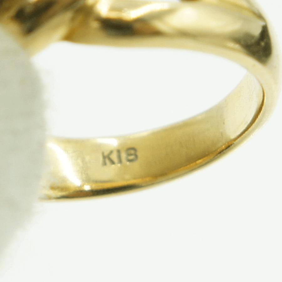 K18ファッションリング リング14号 重量7.26g レディース(中古)