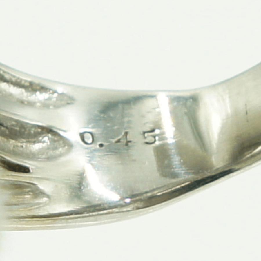 K18WGダイヤモンドリング D0.45ct リングサイズ14号 重量12.42g(石の重量含む)(中古)