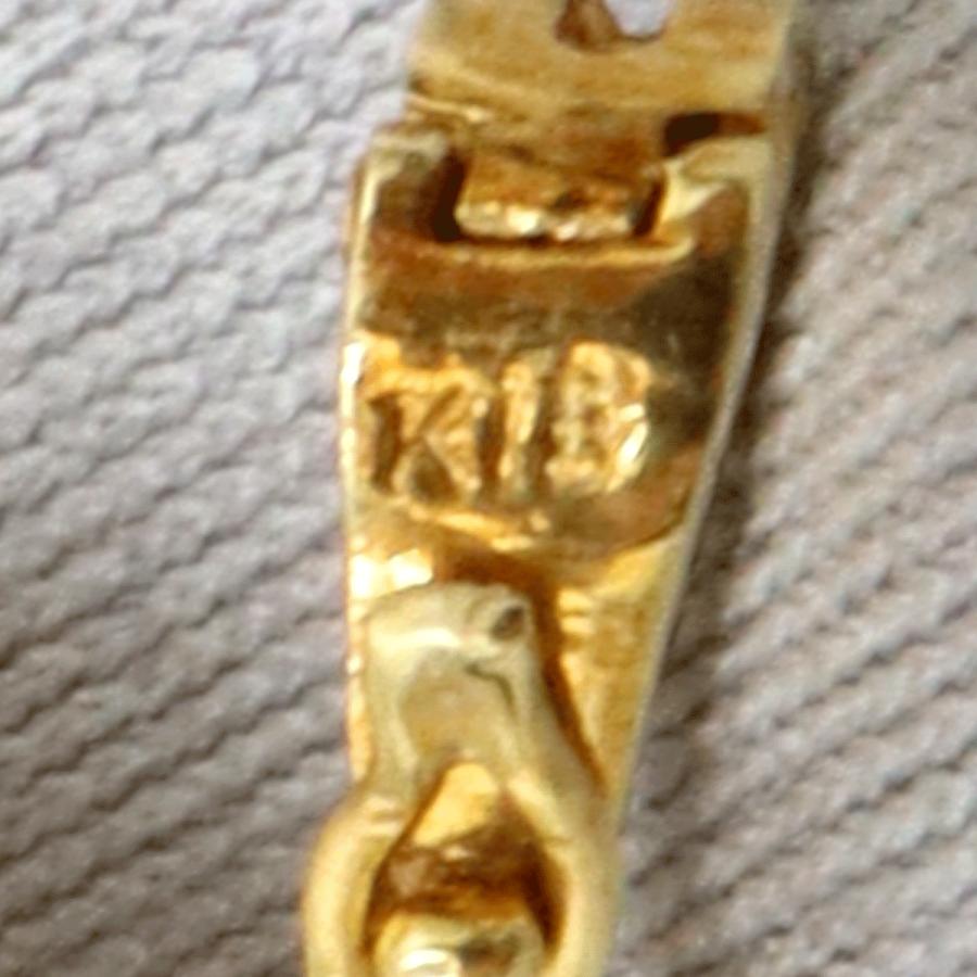 K18マペパールペンダント 重量5.20g(石の重量含む)(中古)