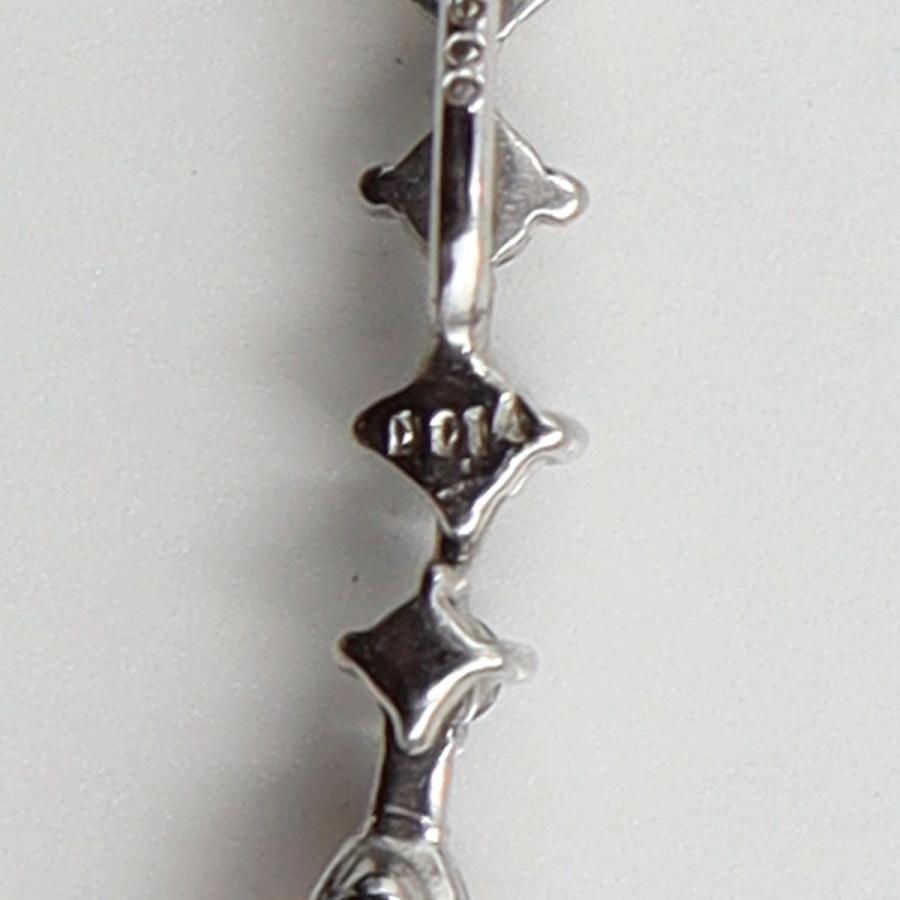 Pt900/Pt850トパーズネックレス T0.90ct D0.14ct ネックレス長さ44cm 重量4.82g(石の重量含む) レディース(中古)