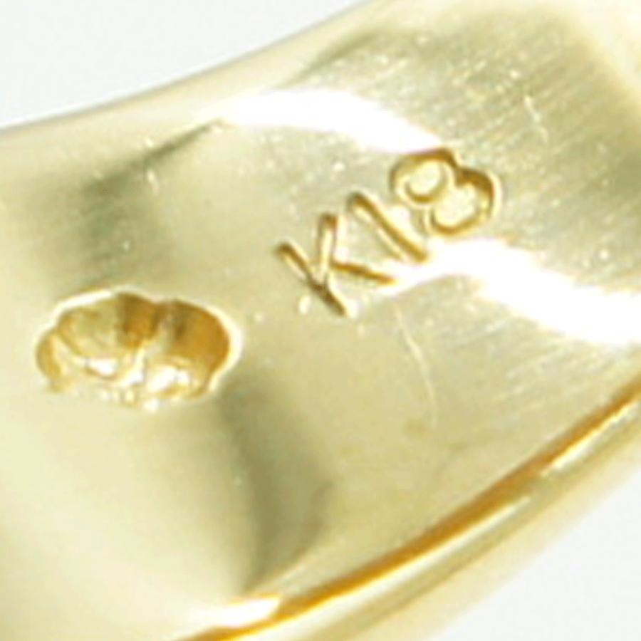 K18ダイヤモンドリング「クローバー」 D0.22ct リングサイズ13号 重量7.04g(石の重量含む)(中古)