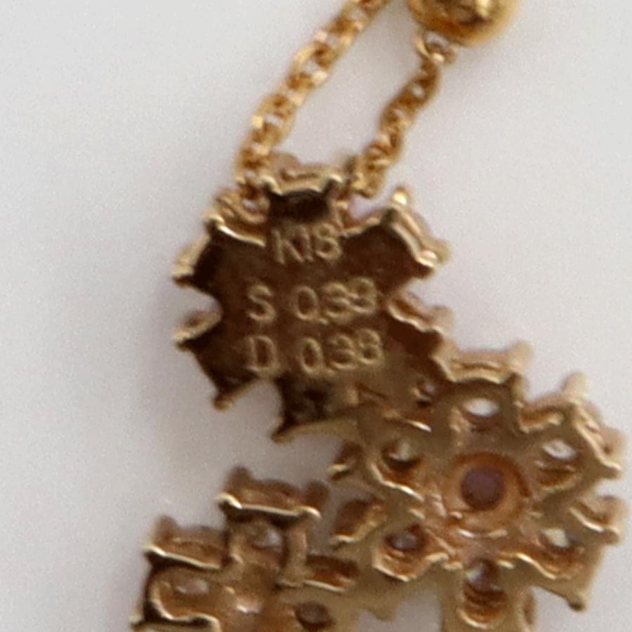 K18ピンクサファイアネックレス S0.39ct D0.38ct ネックレス長さ44cm 重量4.62g(石の重量含む) レディース(中古)