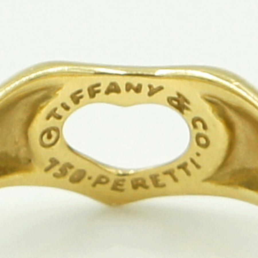 ティファニー(Tiffany & Co.) 750 オープンハートリング リングサイズ10号 重量3.69g レディース(中古)