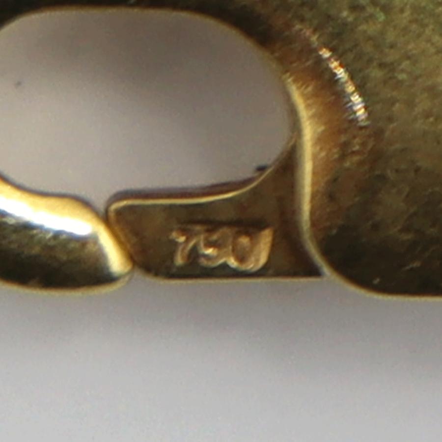 750デザインブレスレット 長さ19.5cm 重量11.08g(中古)