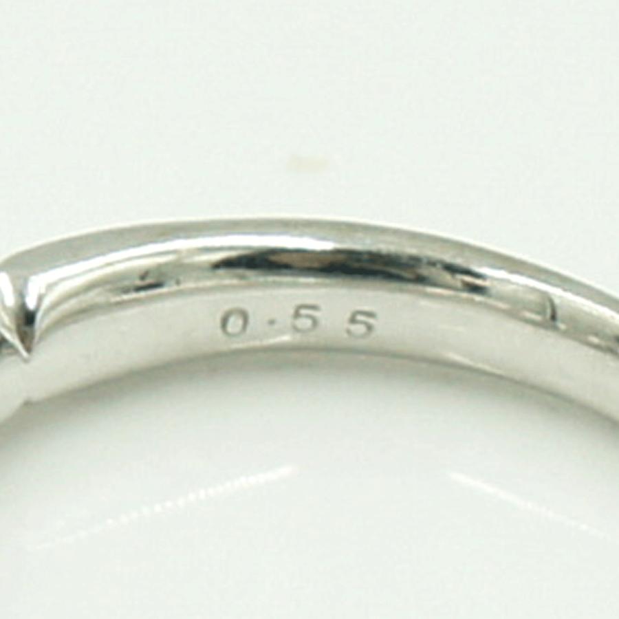 K18WGブラックダイヤモンドリング D0.55ct リングサイズ11号 重量4.17g(石の重量含む)(中古)