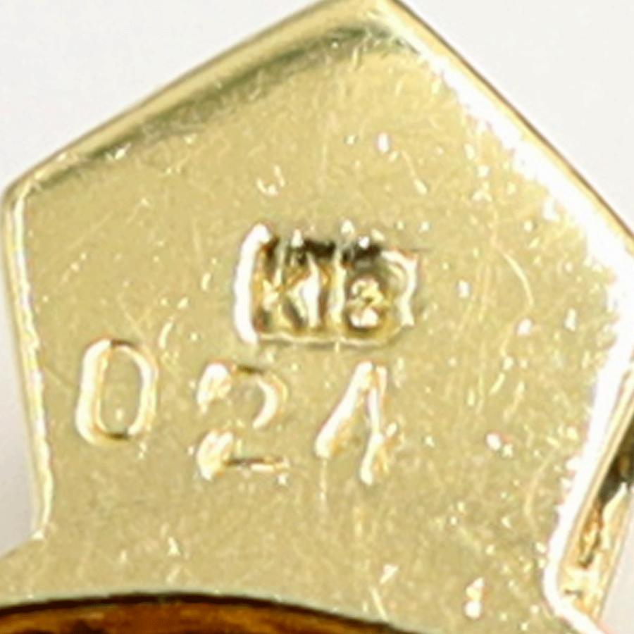 K18サファイヤダイヤモンドペンダントトップ D0.24ct 重量8.73g スイング型ギミック レディース(中古)