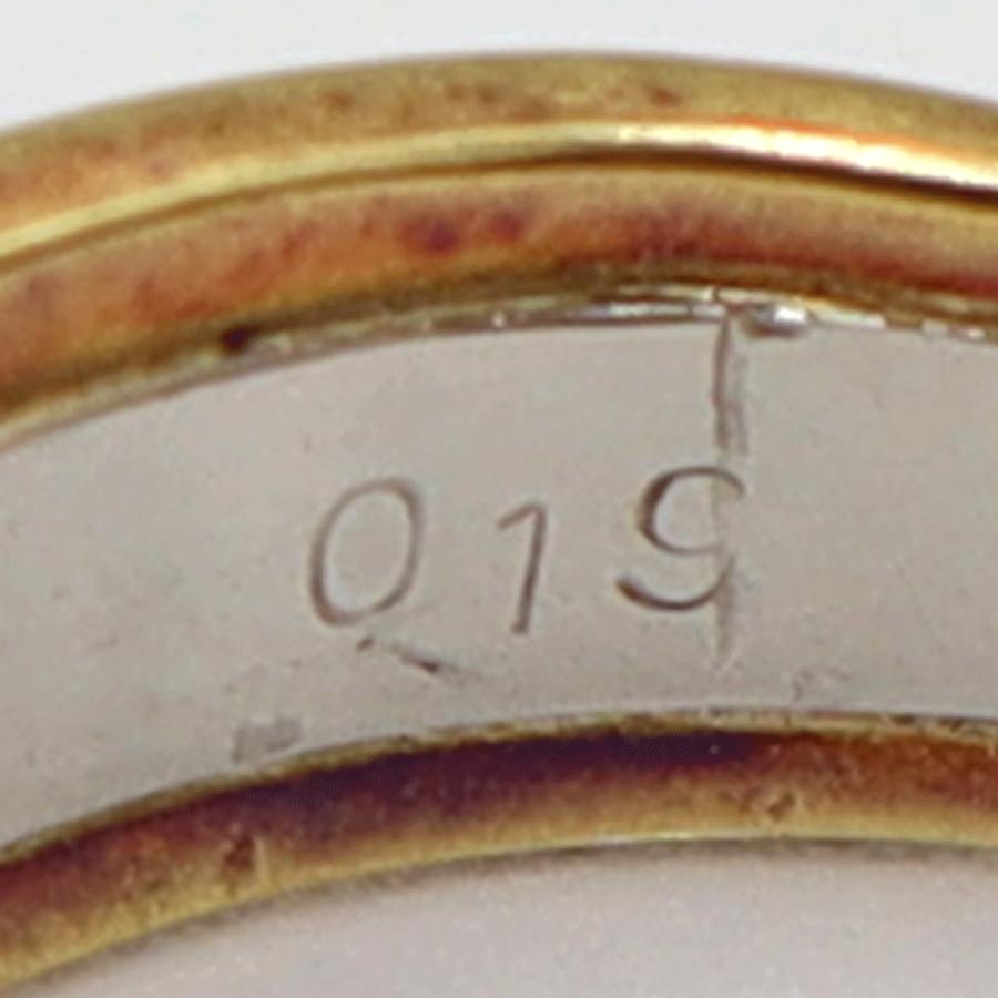 K18/Pt900ダイヤリング D0.19ct サイズ12号 重量7.35g(石の重量を含む) レディース(中古)