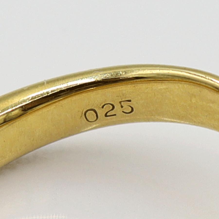 K18/Pt900サファイアリング S0.25ct サイズ12号 重量4.93g(石の重量含む) レディース(中古)