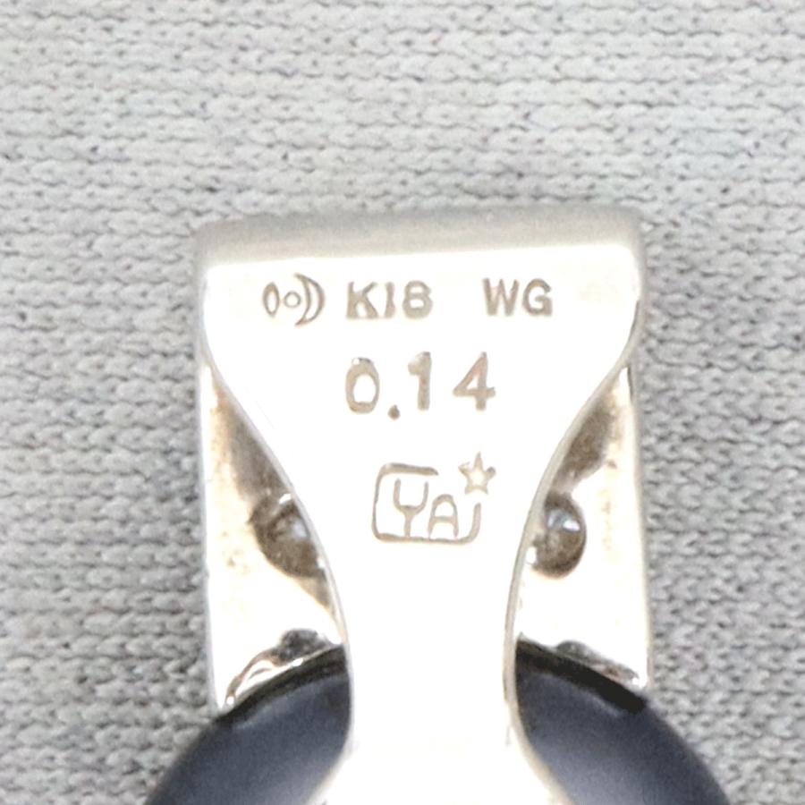 Pt900黒蝶真珠ダイヤモンドペンダントトップ P12.5mm D0.14ct 重量5.42g(石の重量含む)(中古)