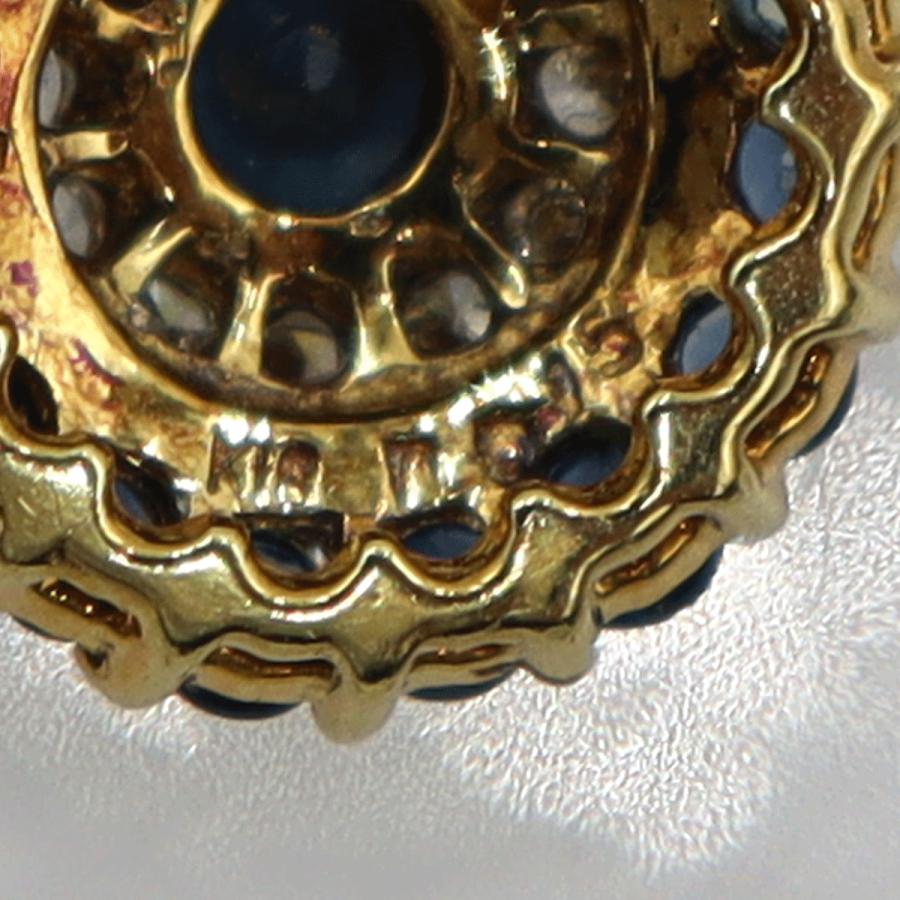 K18サファイアペンダントトップ S0.43ct D0.15ct 重量2.33g(石の重量含む) レディース(中古)