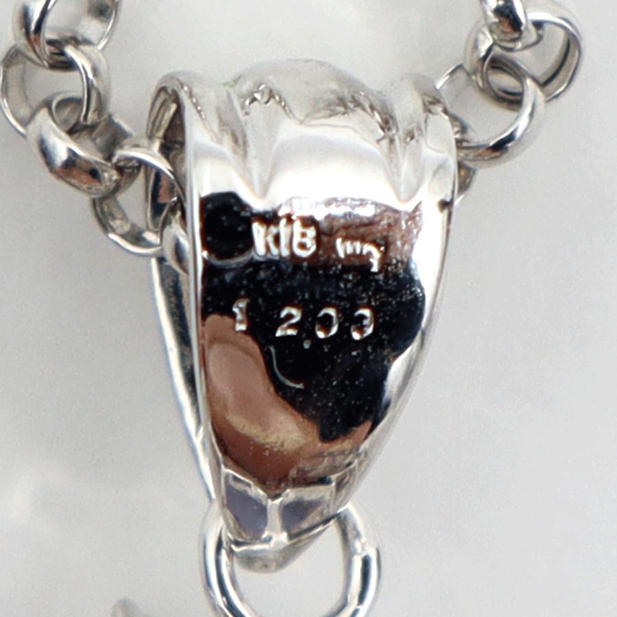 K18WGカルセドニーネックレス C12.00ct ネックレス長さ39cm 重量9.86g(石の重量含む) レディース(中古)