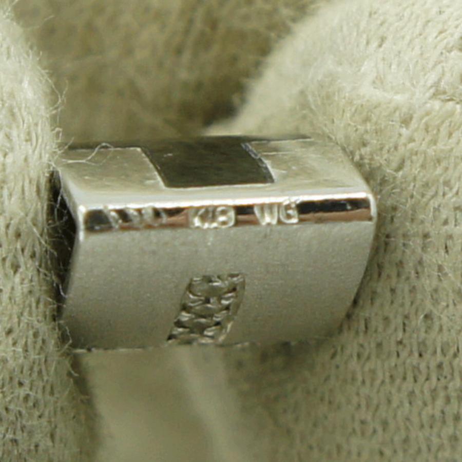 K18WGダイヤオニキスペンダントトップ D 0.11ct 重量2.91g(石の重量含む)(中古)