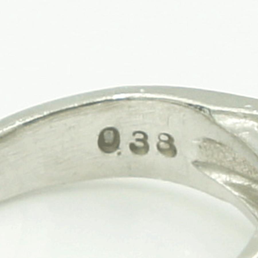 Pt900ダイヤモンドリング 星の砂 D0.38ct リングサイズ1号 重量4.37g(石の重量含む)(中古)