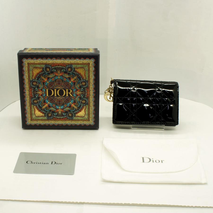 クリスチャンディオール(ChristianDior) LADY DIOR フラップカードホルダー レディース(中古)