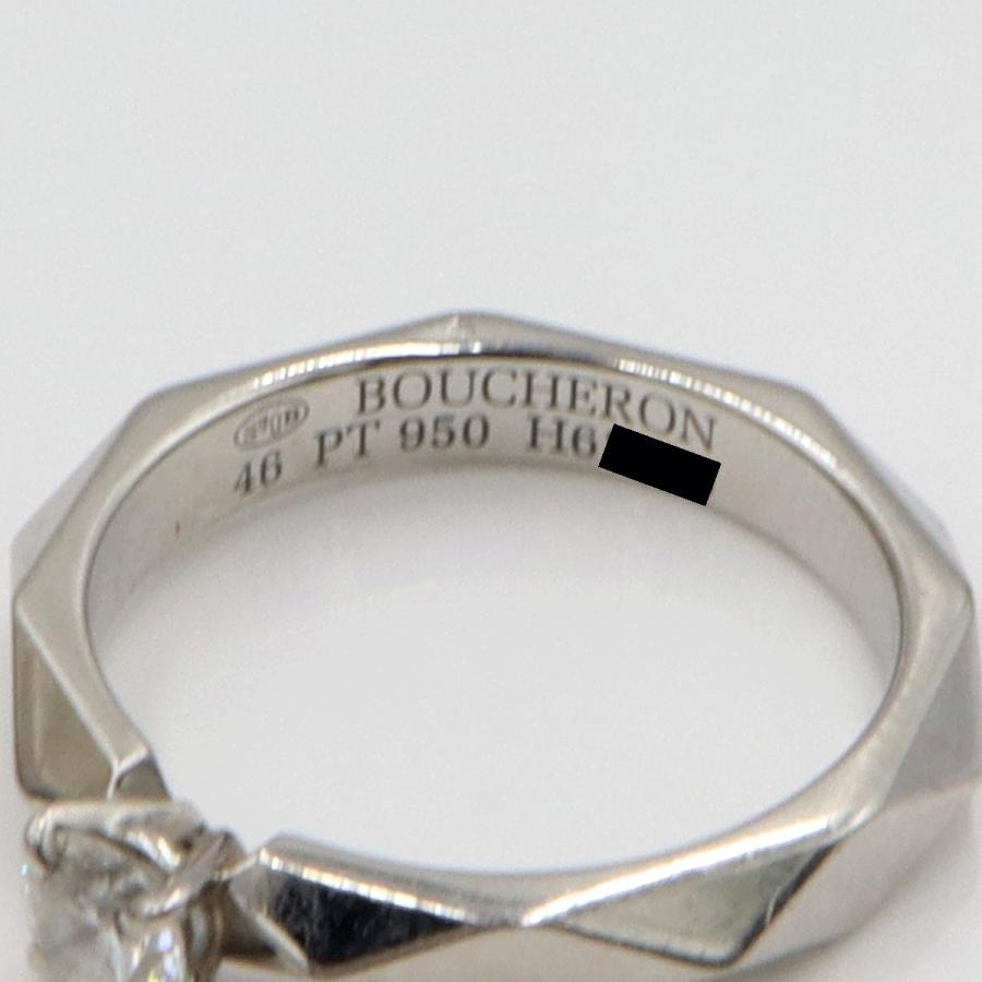 ブシュロン(BOUCHERON)ファセットソリテール リング リングサイズ6号 重量4.14g(石の重量を含む) レディース(中古)