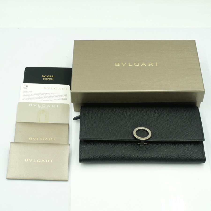 ブルガリ(BVLGARI)ブルガリ・ブルガリ ロゴクリップ 長財布 30414 二つ折り財布 メンズ レディース (中古)