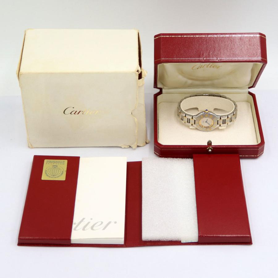 カルティエ(Cartier)マスト21 ヴァンテアン クオーツ 時計 W1073R6 SS/GP レディース(中古)