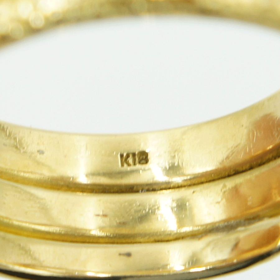 K18ダイヤモンドリング 「スネーク」 リングサイズ29号 重量23.50g(中古)