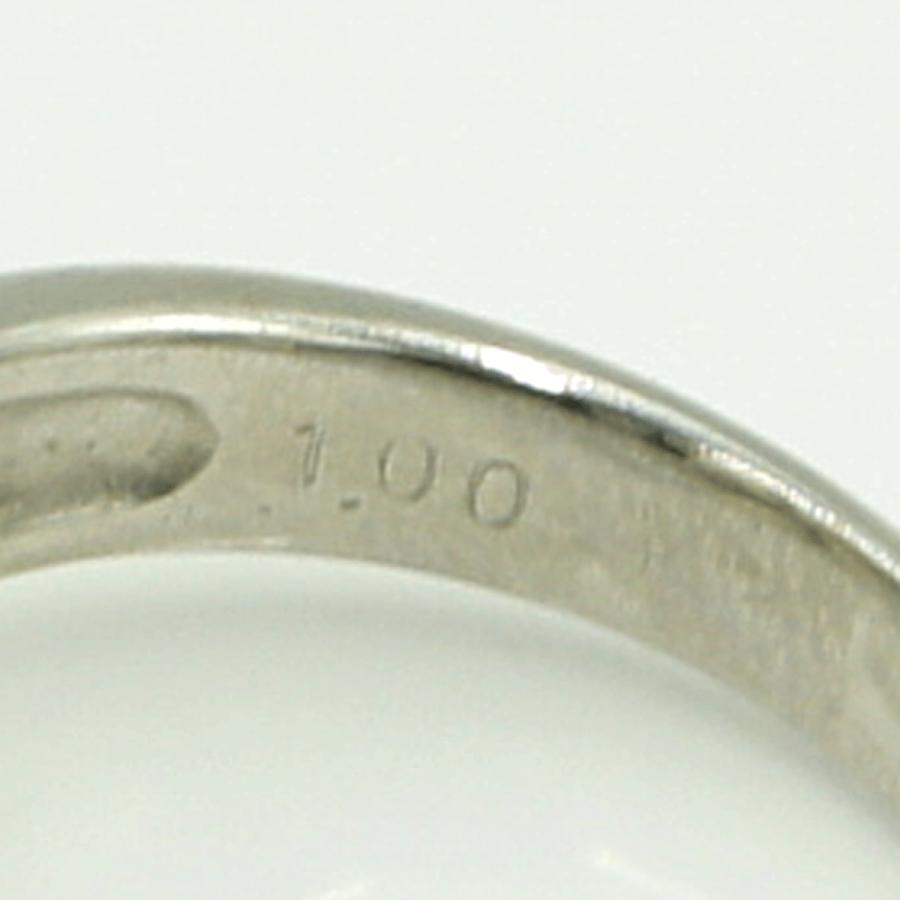 Pt900/K18ダイヤモンドリング D.1.00ct リングサイズ14号 重量8.73g(石の重量含む)(中古)