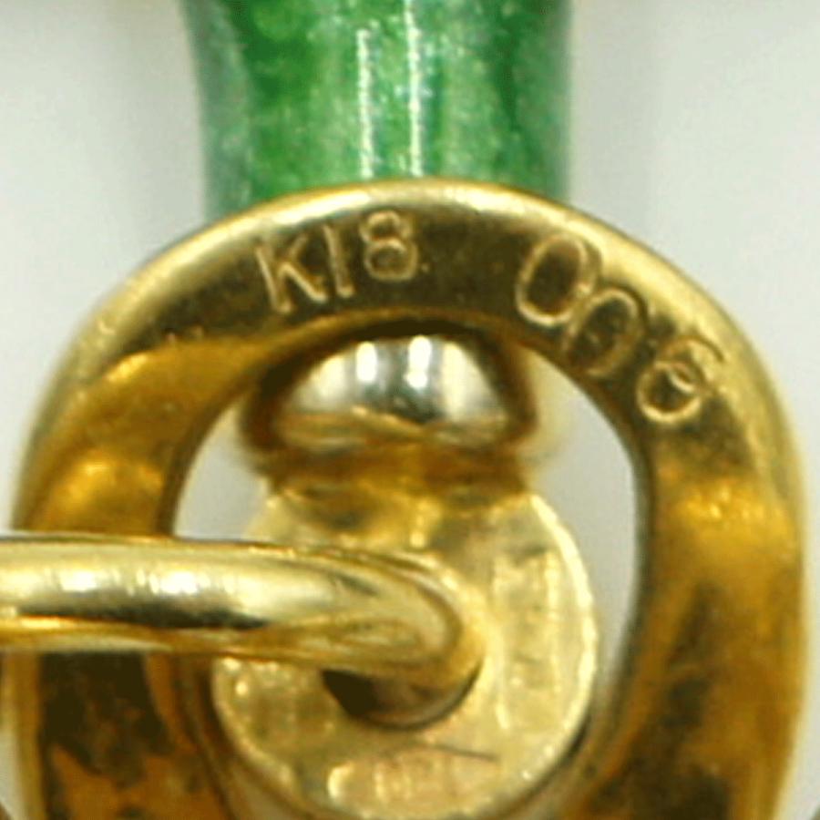 ウノアエレ(UNOAERRE) 750エナメルダイヤモンドペンダントトップ 重量5.82g(石の重量含む) レディース(中古)