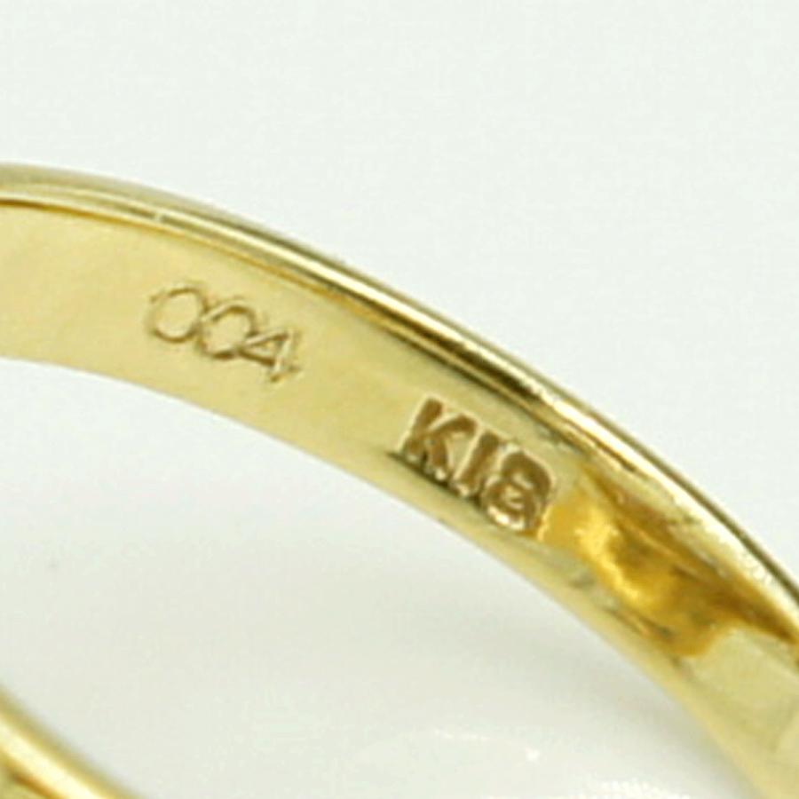 K18ルビーダイヤモンドリング リングサイズ12号 重量4.14g(石の重量含む) レディース(中古)