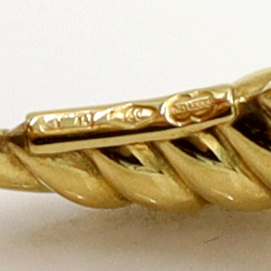 ウノア・エレ(UNOAERRE) 750デザインフープイヤリング 重量4.38g レディース(中古)