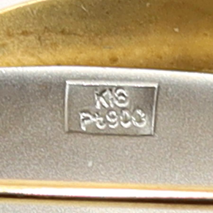 Pt900/K18ブローチ「フェザー」 重量3.18g レディース(中古)