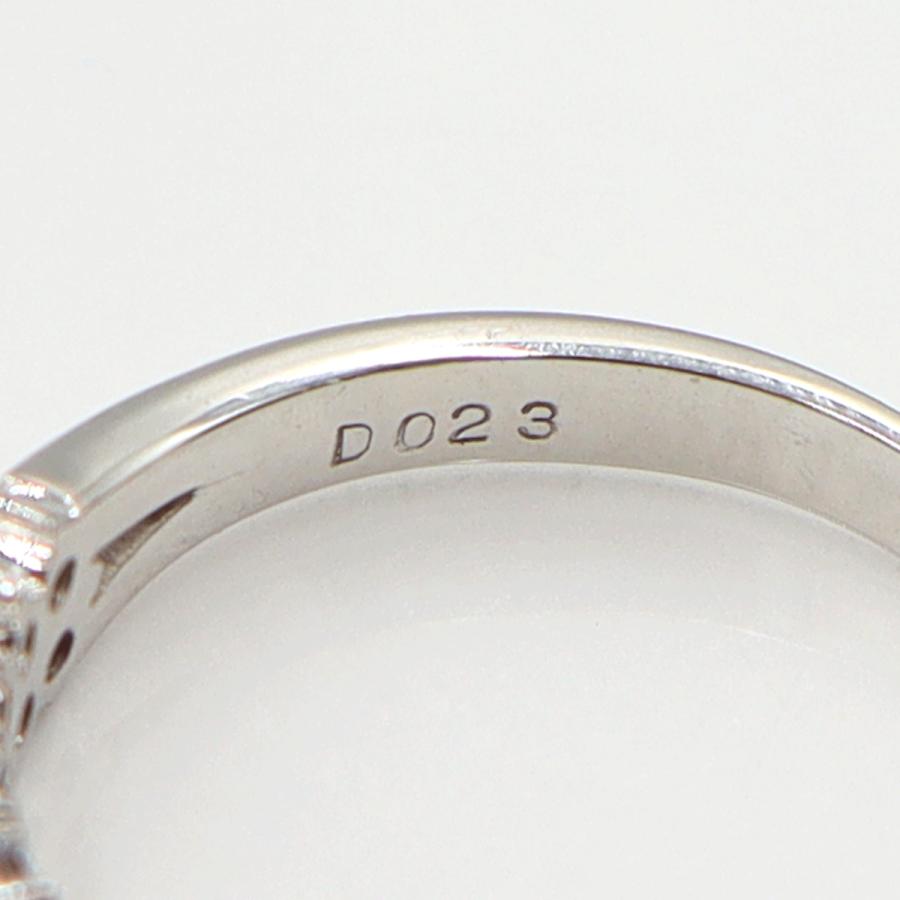 Pt900ルビーリング R0.32ct D0.23ct リングサイズ16号 重量4.90g(石の重量含む) レディース (中古)