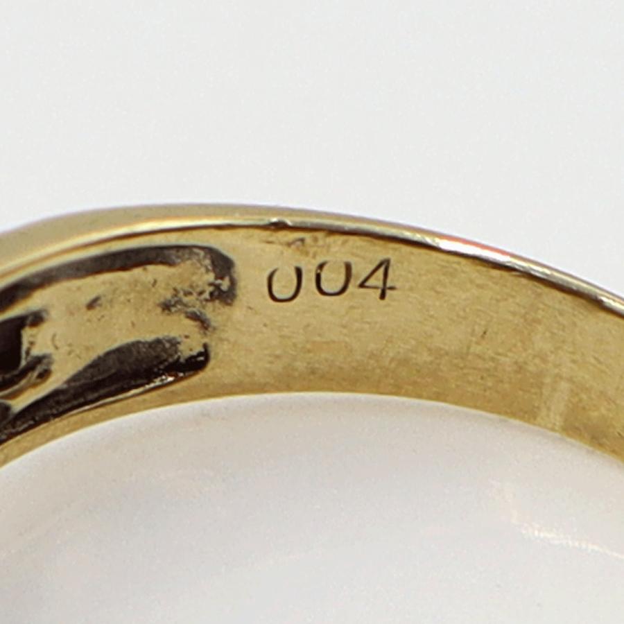 K18/Pt900ダイヤリング D0.04ct サイズ12号 重量4.04g(石の重量含む) レディース (中古)