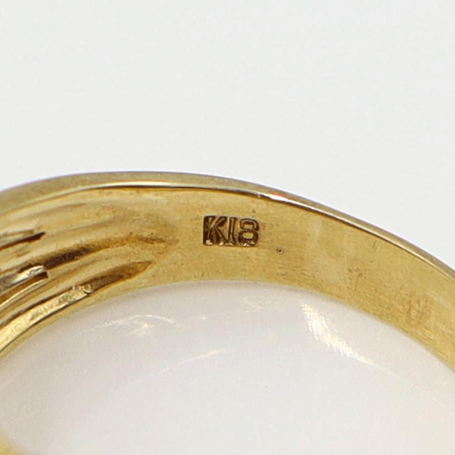 K18サファイアリング S2.00ct D0.10ct リングサイズ14号 重量6.69g(石の重量含む) レディース (中古)