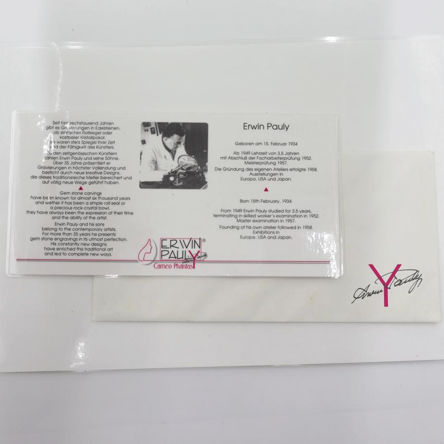 K18/Pt900メノウカメオブローチ ポーリー作 重量23.50g ゴールド プラチナ レディース(中古)