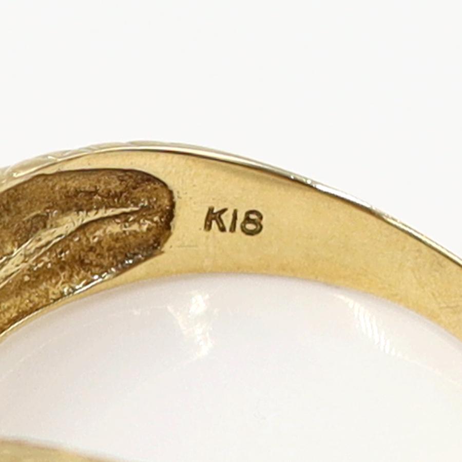 K18サファイアリング「スネーク」 リングサイズ16号 重量4.35g(石の重量含む) 蛇 レディース(中古)