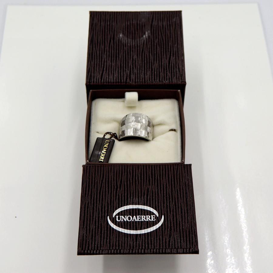 ウノアエレ(UNOAERRE) 750デザインリング リングサイズ16号 重量4.18g レディース(中古)