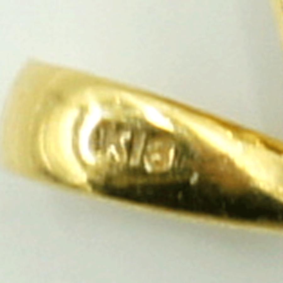 K18ルビーダイヤモンドペンダントトップ 重量0.94g(石の重量含む) レディース(中古)