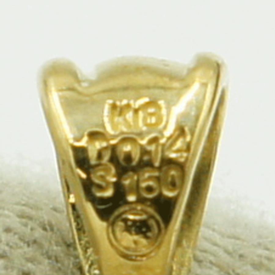 K18サファイアペンダントトップ S1.50ct D0.14ct 重量5.28g(石の重量含む) レディース(中古)